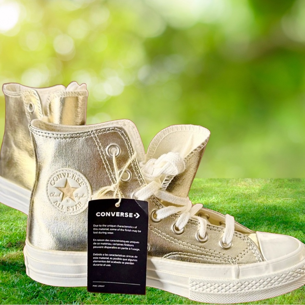 NWT Converse Gold Metallic Womens All Star Chuck Taylor Basketball Sneakers Sz 6